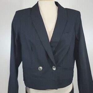 JASON WU Linen Blend Cropped Blazer size L